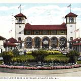 Garden Pier showing flower beds in entrance