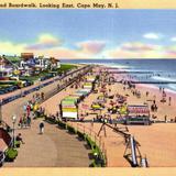 Bathing Beach and Boardwalk, looking East