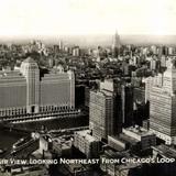 Air view, looking Northeast from Chicago´s Loop