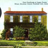 First Cout House of Logan County, where Abraham Lincoln practiced Law