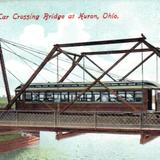 Interurban Car Crossing Bridge at Huron