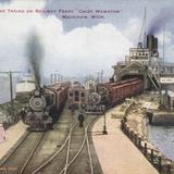 Loading Trains on Railway Ferry Chief Wawatam
