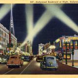Hollywood Boulevard at Night