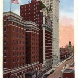 Commerce Street Looking East, Adolphus Hotel and Magnolia Bldg.