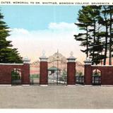 Class of 1903 Gates, Memorial to Dr. Whittier, Bowdoin College