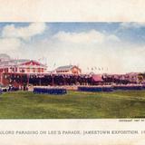 U. S. Sailors Parading on Lee´s Parade, Jamestown Exposition, 1907