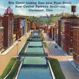 Erie Canal looking East from Plum Street, now Central Parkway Boulevard