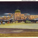 Municipal Airpor at night