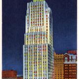 Kansas City Farmer and Light Co. Building, by night